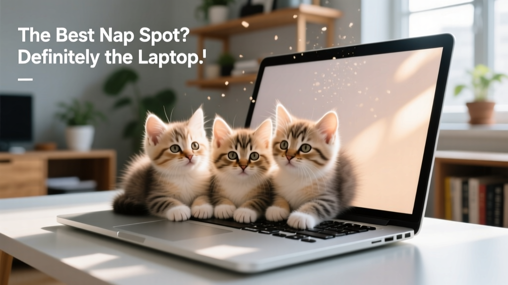 Watch These Kittens Prove the Best Place To Nap Is a Laptop