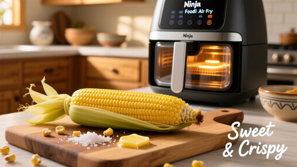 Crispy Air-Fried Corn in Ninja Foodi (Sweet & Easy!)