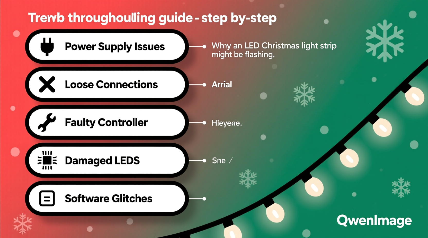 why is my led christmas light strip flashing troubleshooting common issues