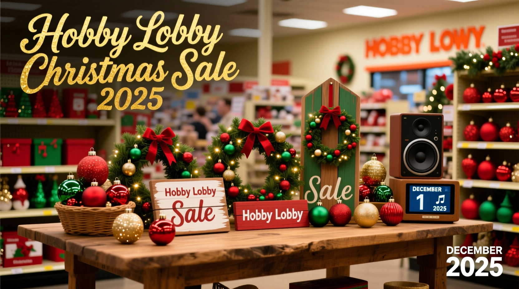 when is hobby lobby christmas sale