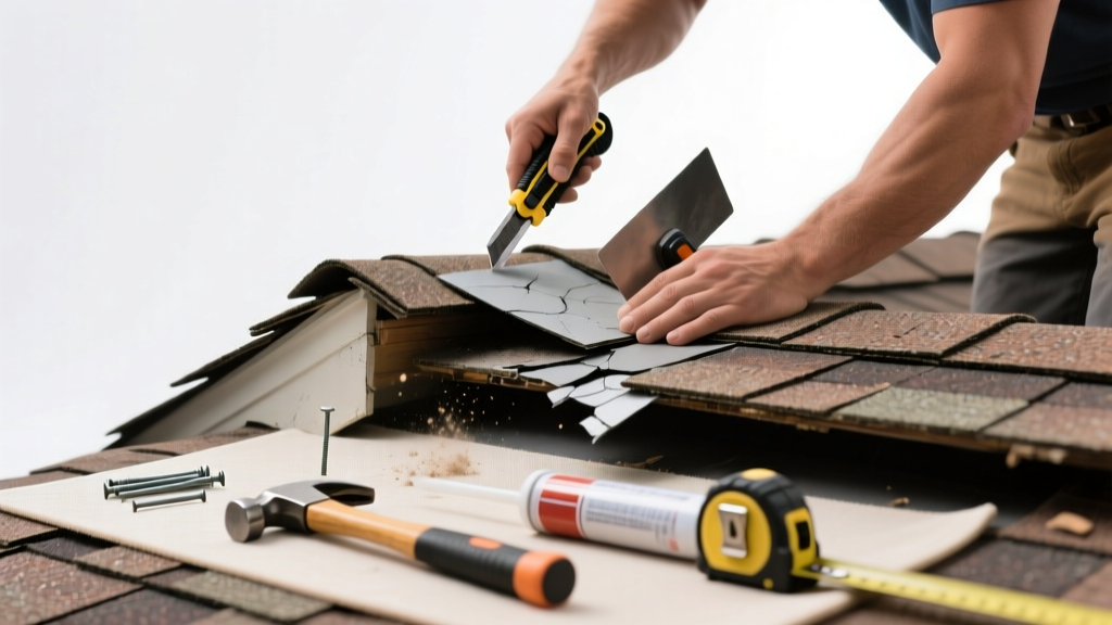 How to Fix Damaged Ridge Cap on Asphalt Shingle Roof
