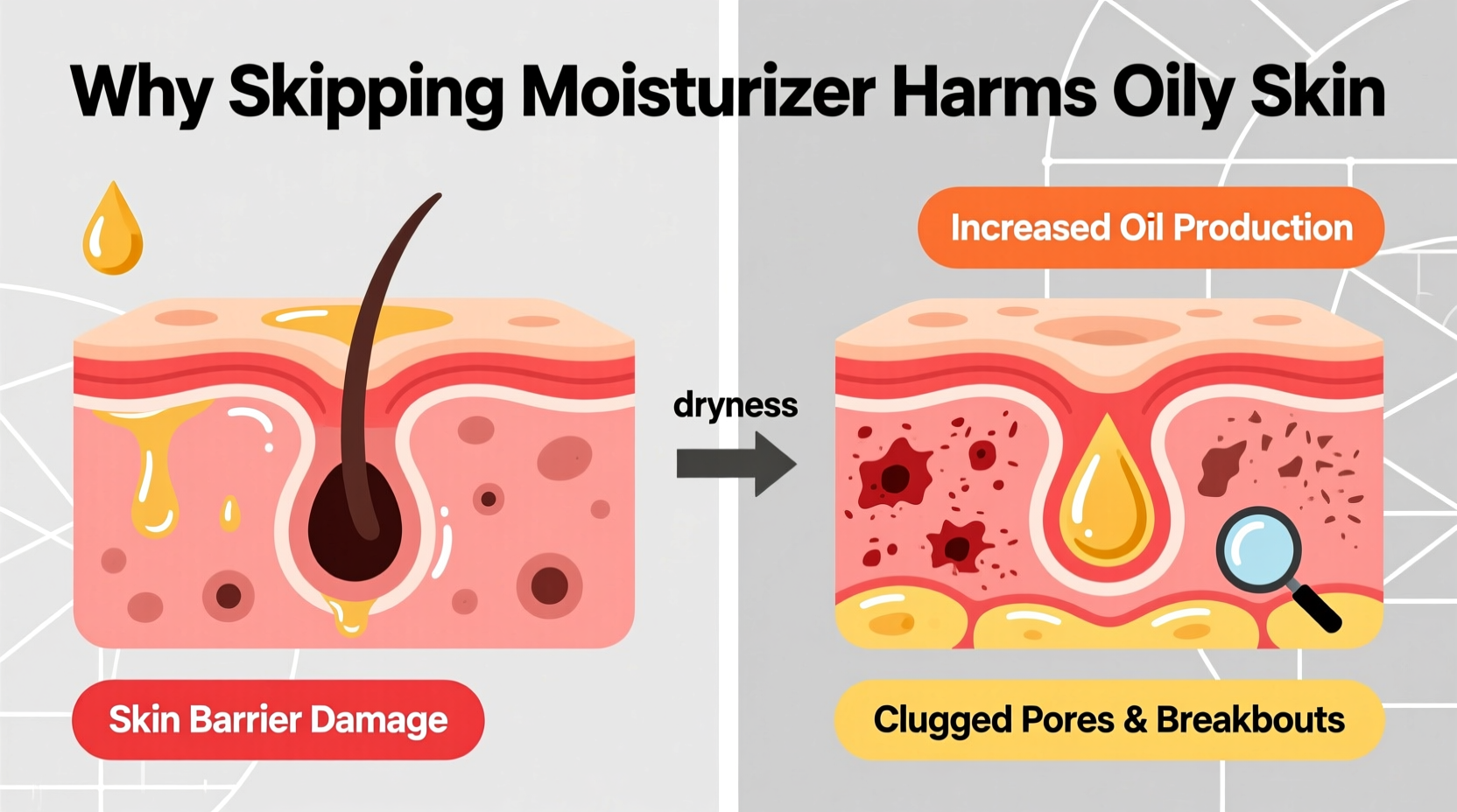 is it okay to skip moisturizer if you have oily skin derms explain why not