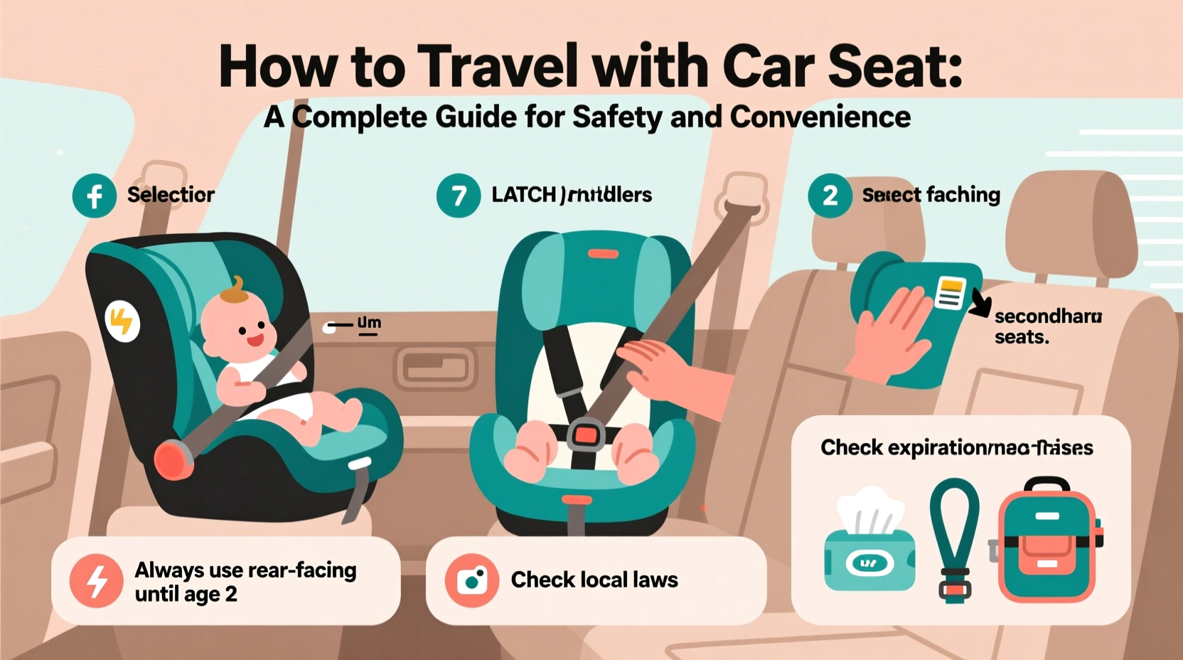 how to travel with car seat