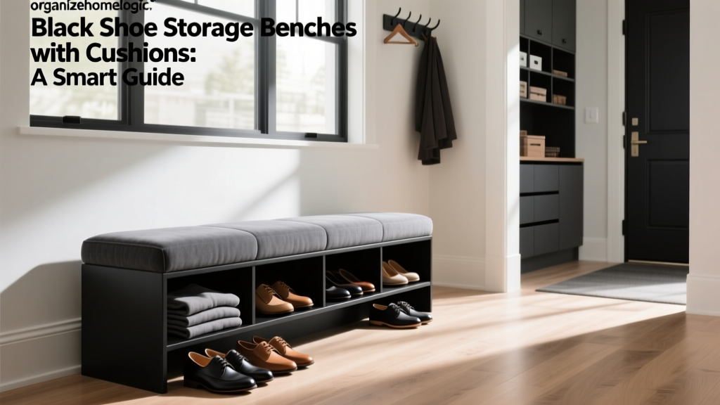 Black Shoe Storage Benches with Cushions: A Smart Guide