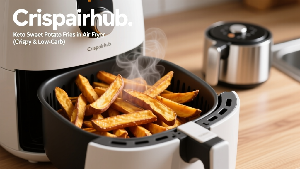 Keto Sweet Potato Fries in Air Fryer (Crispy & Low-Carb)