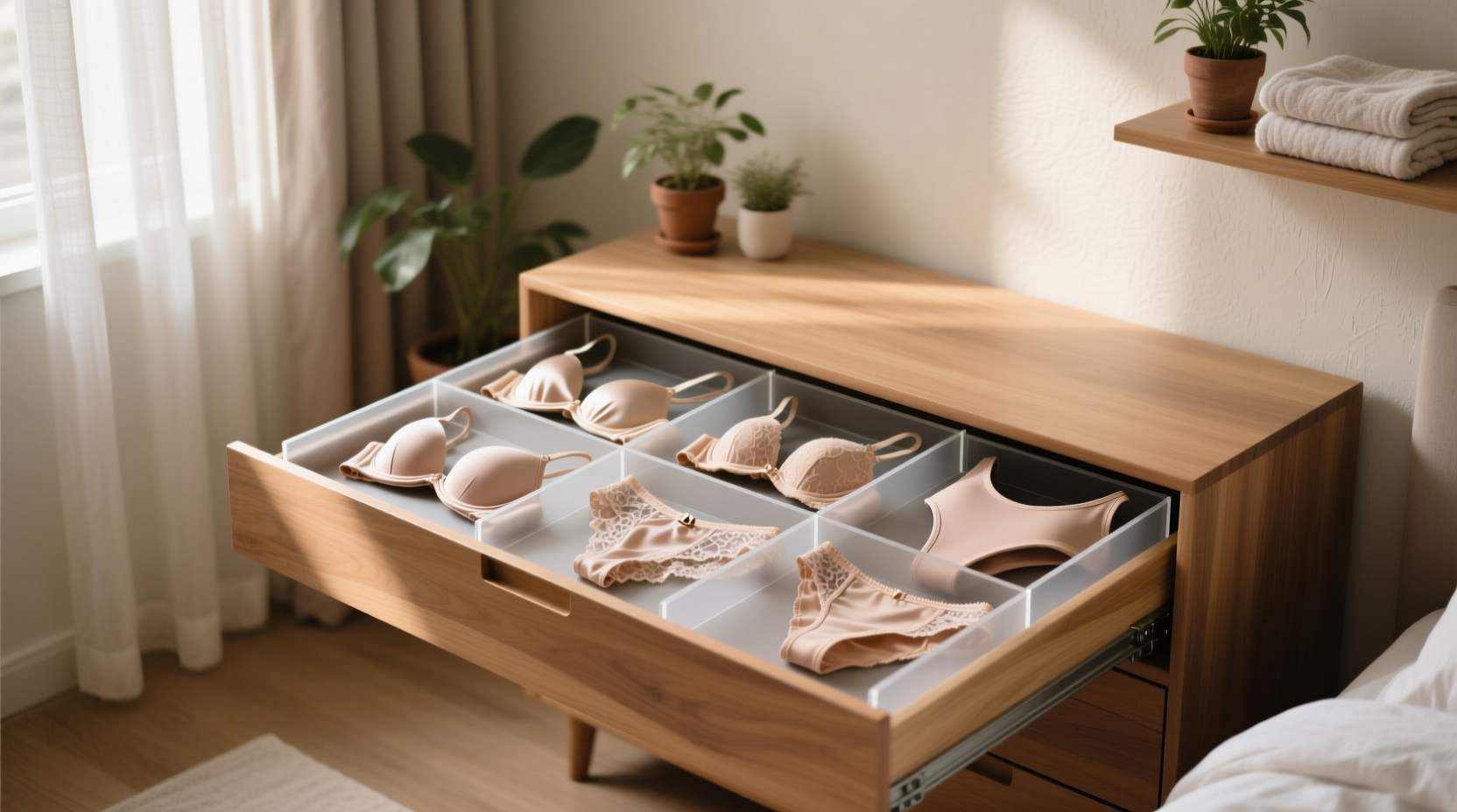 lingerie storage without stretching elastic