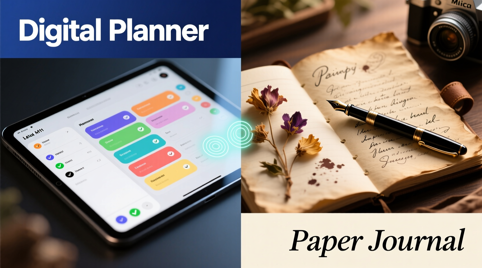 digital planner vs paper journal which improves daily focus