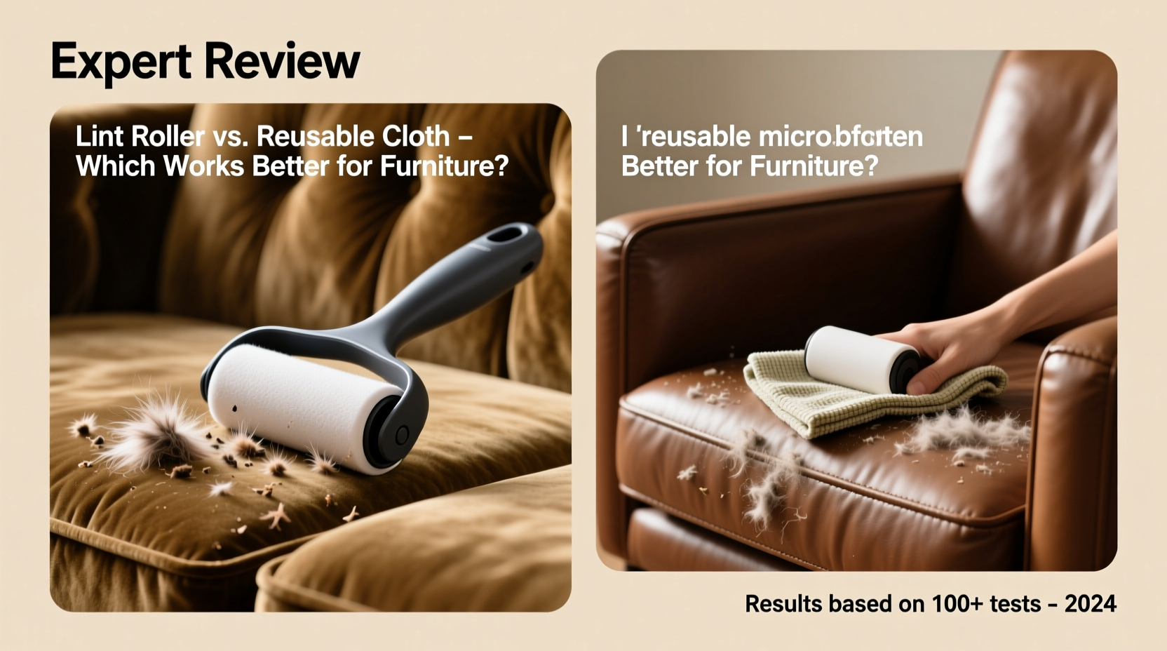 is a lint roller worth it for furniture or are reusable cloths just as good
