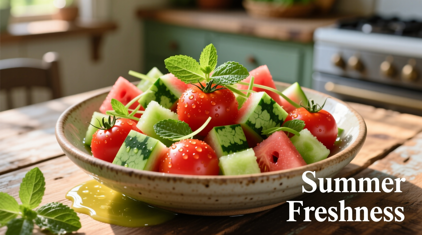Perfect Tomato Watermelon Salad Recipe: Refreshing Summer Dish