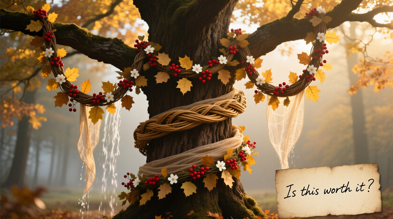 is layering multiple garlands around a tree worth the effort or overkill