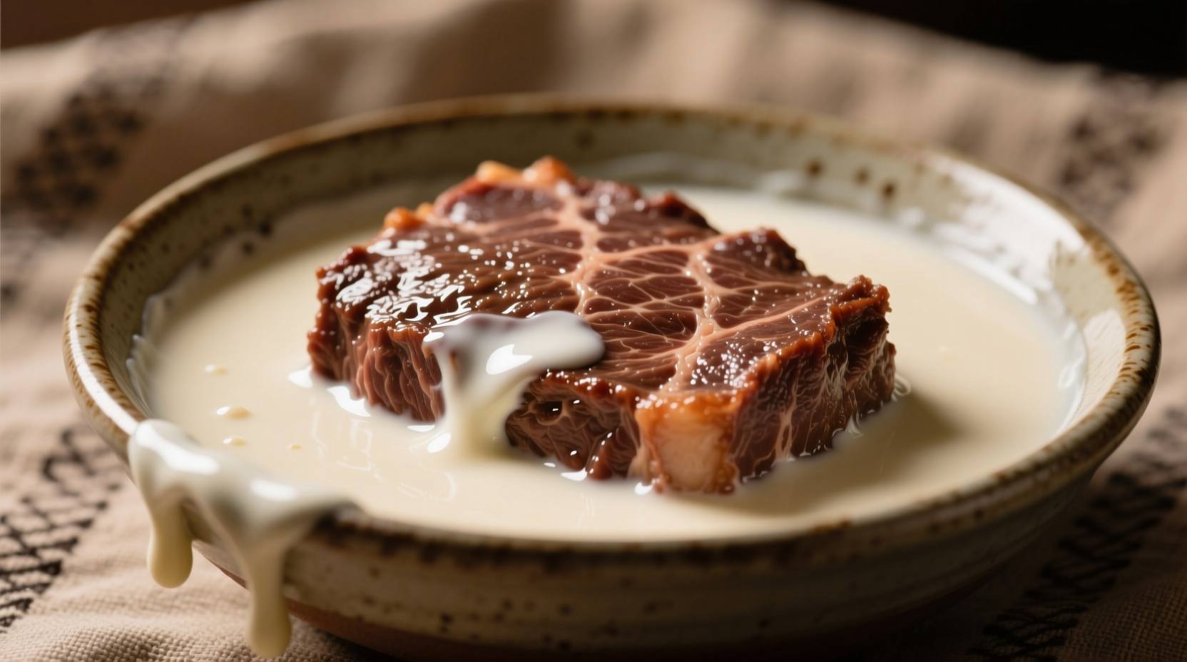 soak your ground meat in heavy cream