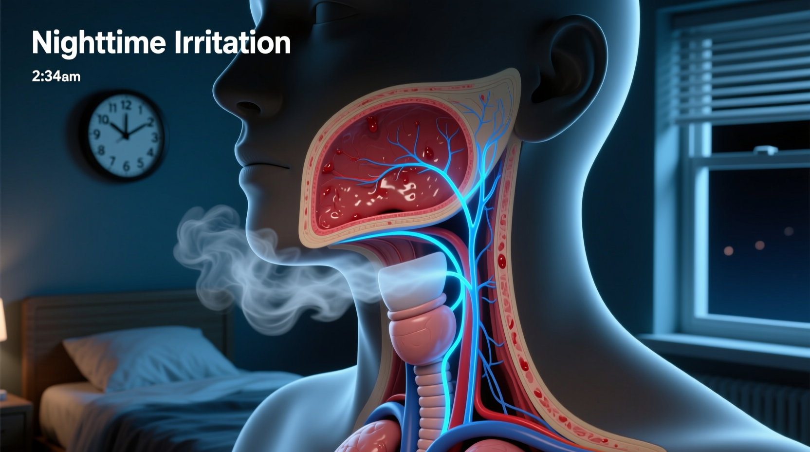 why does my throat tickle at night with no cough possible causes