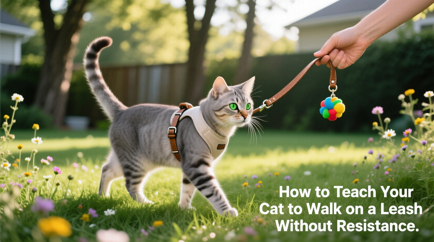 how to teach your cat to walk on a leash without resistance