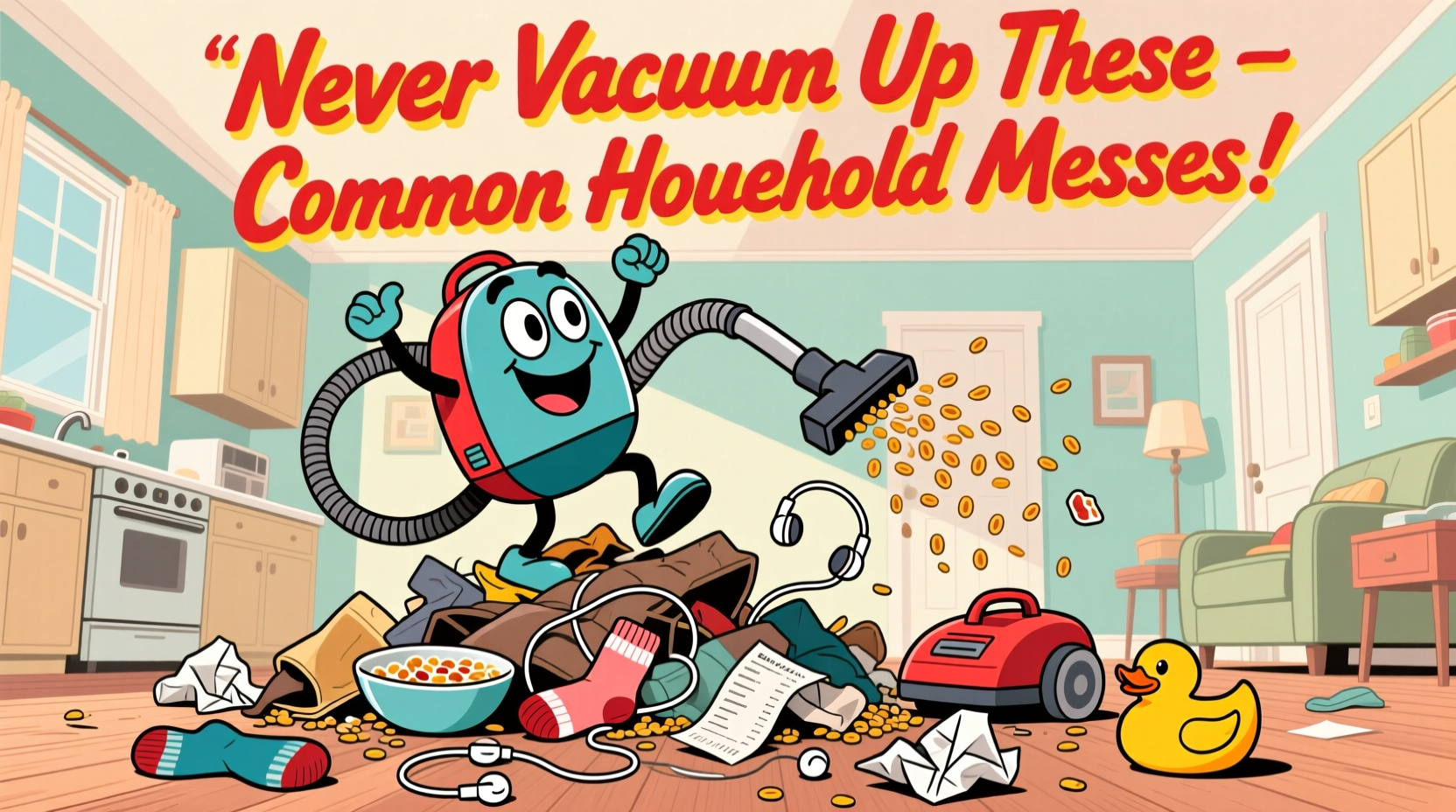 never vacuum up these common household messes