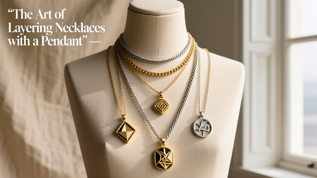The Art of Layering Necklaces with a Pendant