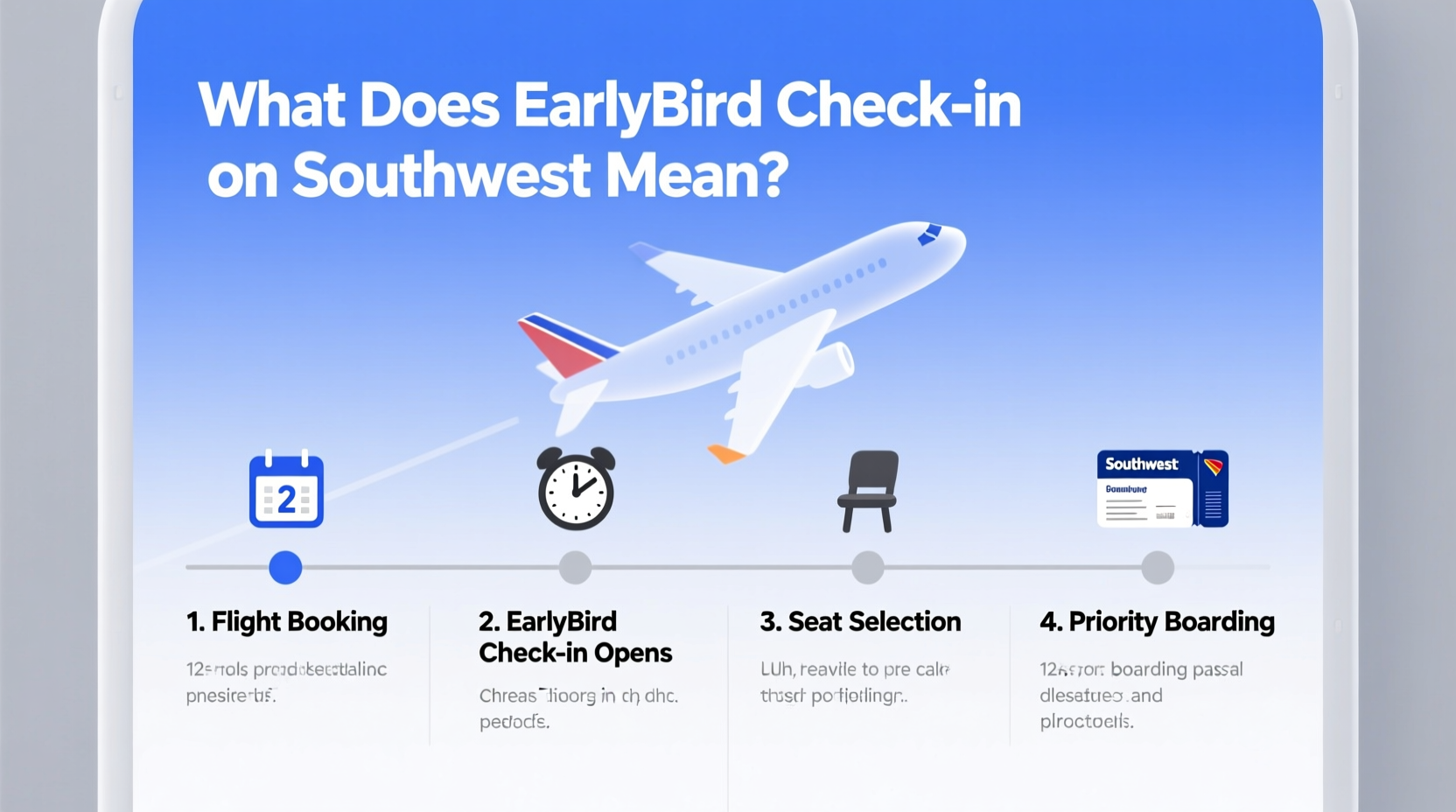 what does early bird check in on southwest mean