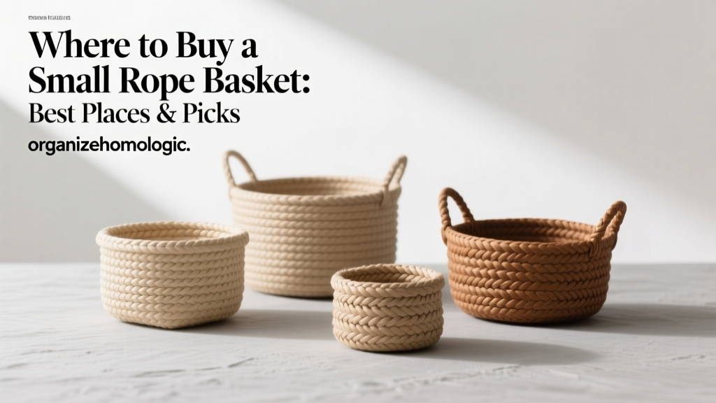 Where to Buy a Small Rope Basket: Best Places & Picks