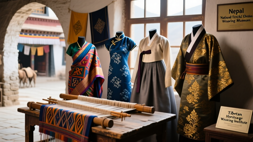 Nepali Dhaka Weaving Tradition And Tibetan Border Trade History