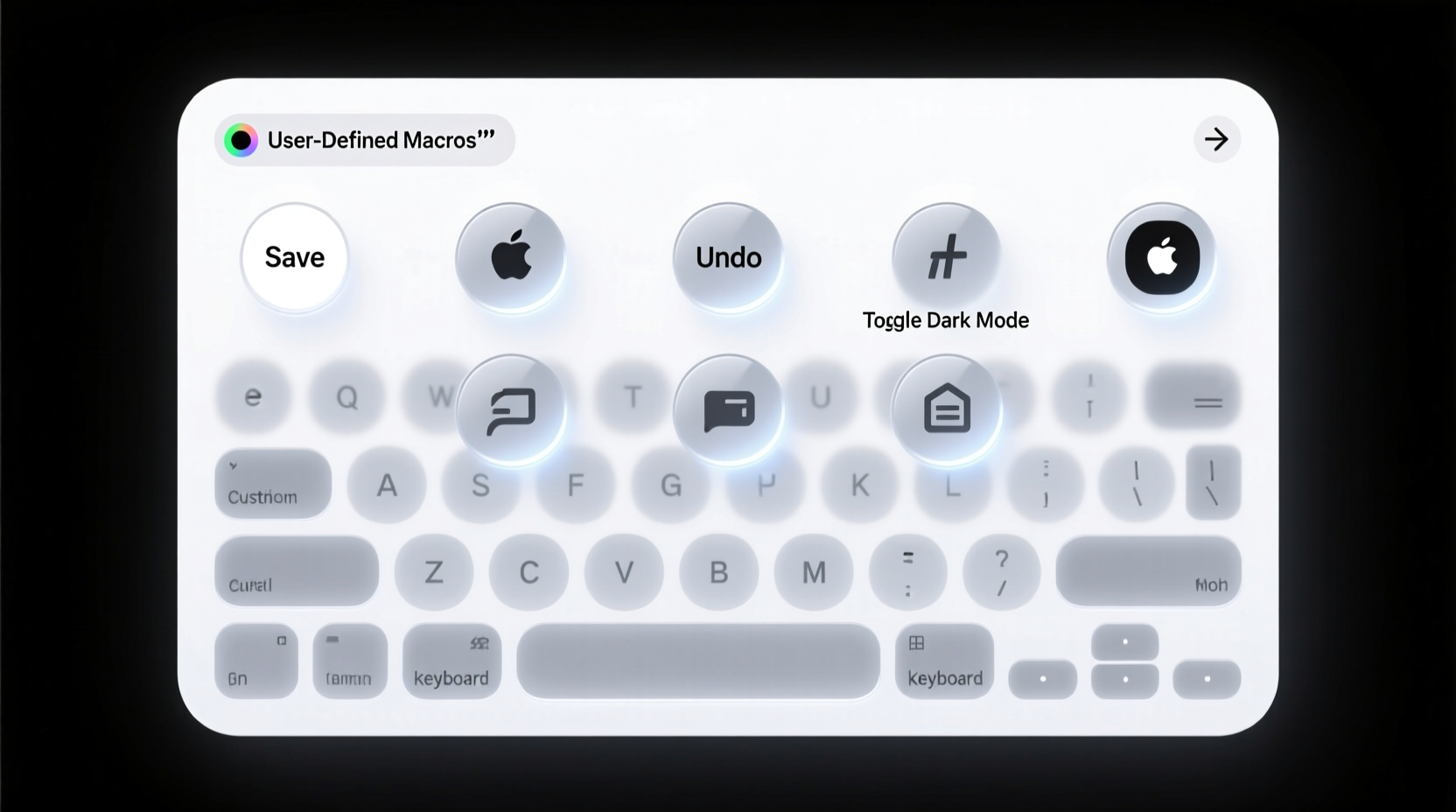 create your own keyboard shortcuts for commands in micr