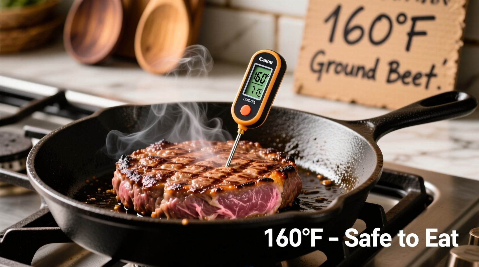 what temperature should ground beef be cooked to