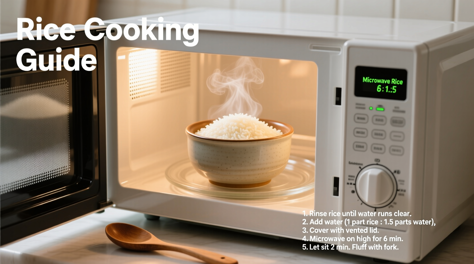 how to cook rice in a microwave