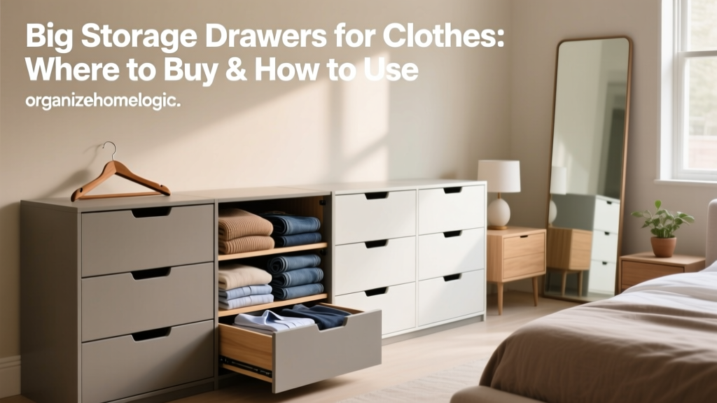 Big Storage Drawers for Clothes: Where to Buy & How to Use