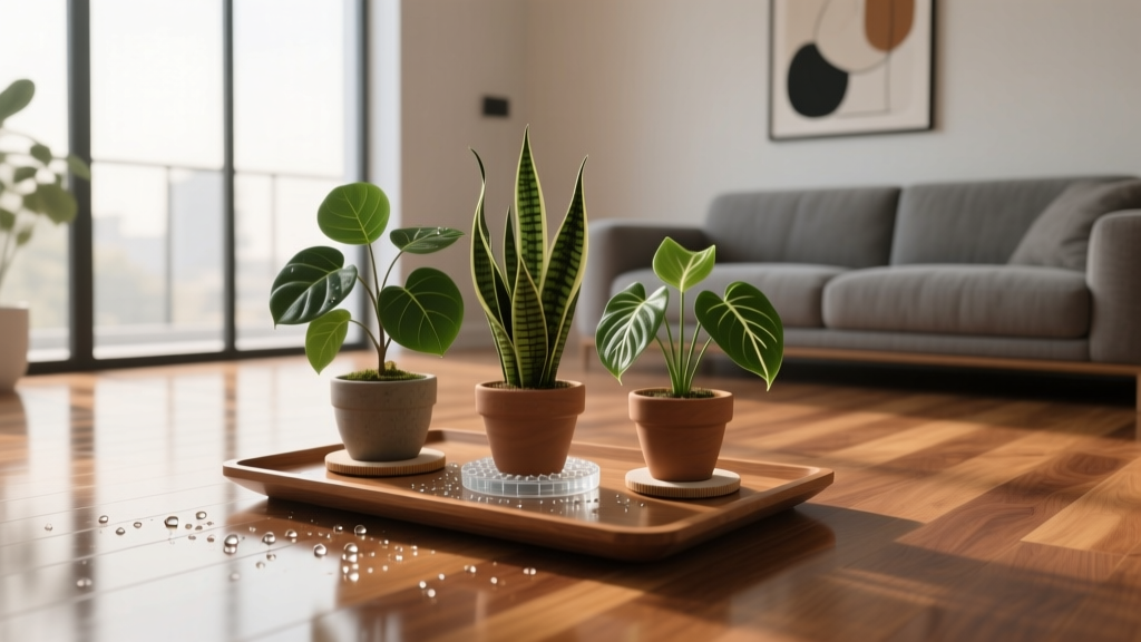Protect Hardwood Floors from Indoor Plant Watering