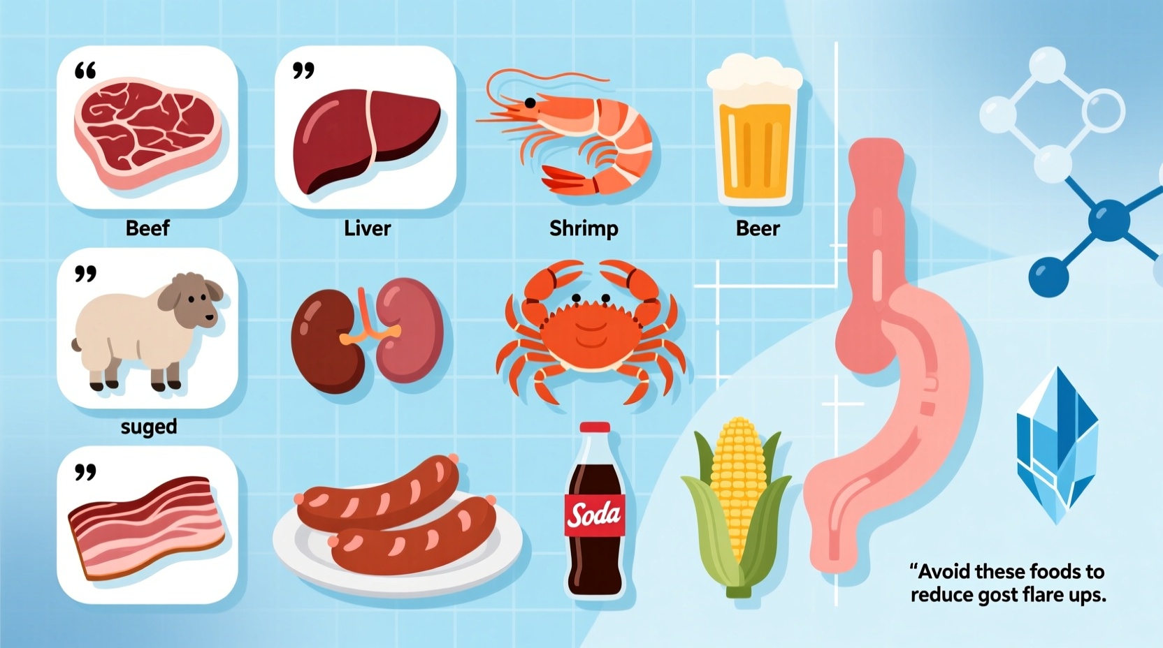 what foods trigger gout