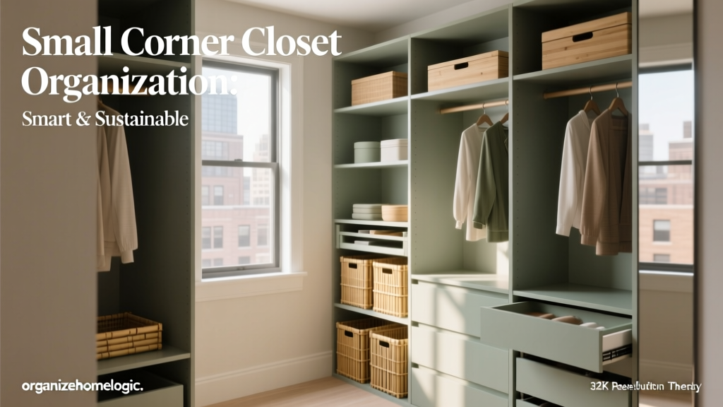 Small Corner Closet Organization: Smart & Sustainable