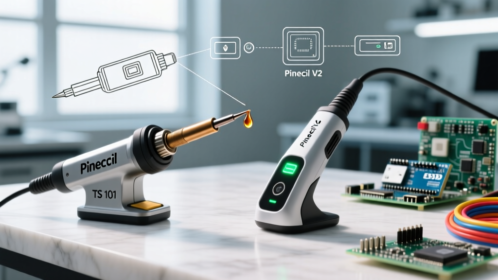 TS 101 Soldering Iron vs Pinecil V2: 2026 Smart Iron Showdown