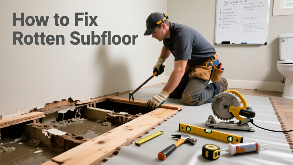 How to Fix Rotten Subfloor in Bathrooms and Basements