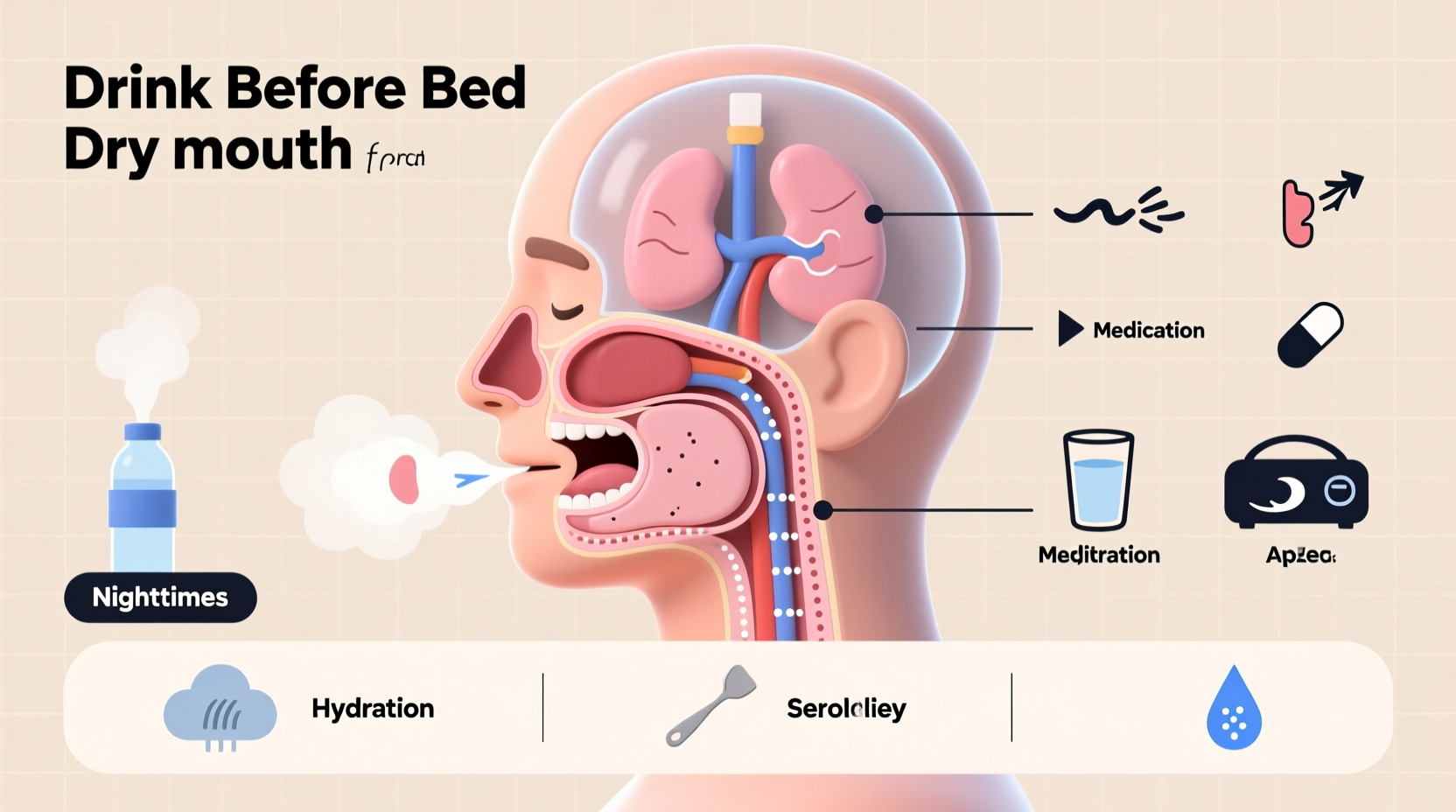 why do i wake up with a dry mouth causes and nightly fixes