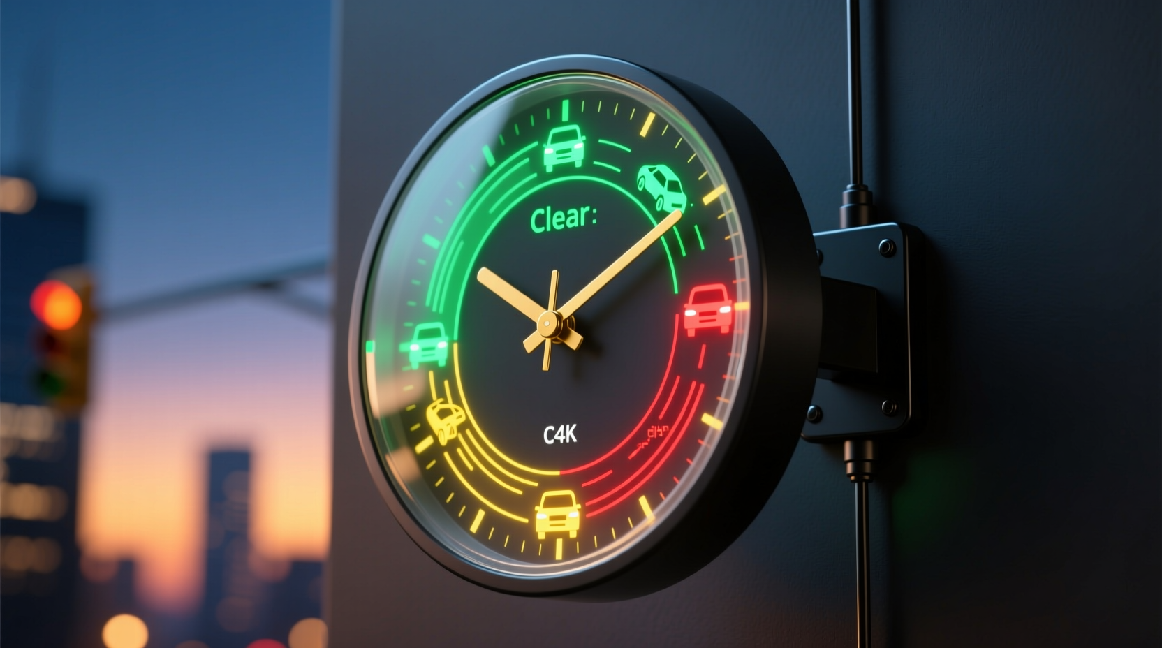 build a traffic status monitor into a clock with an ard