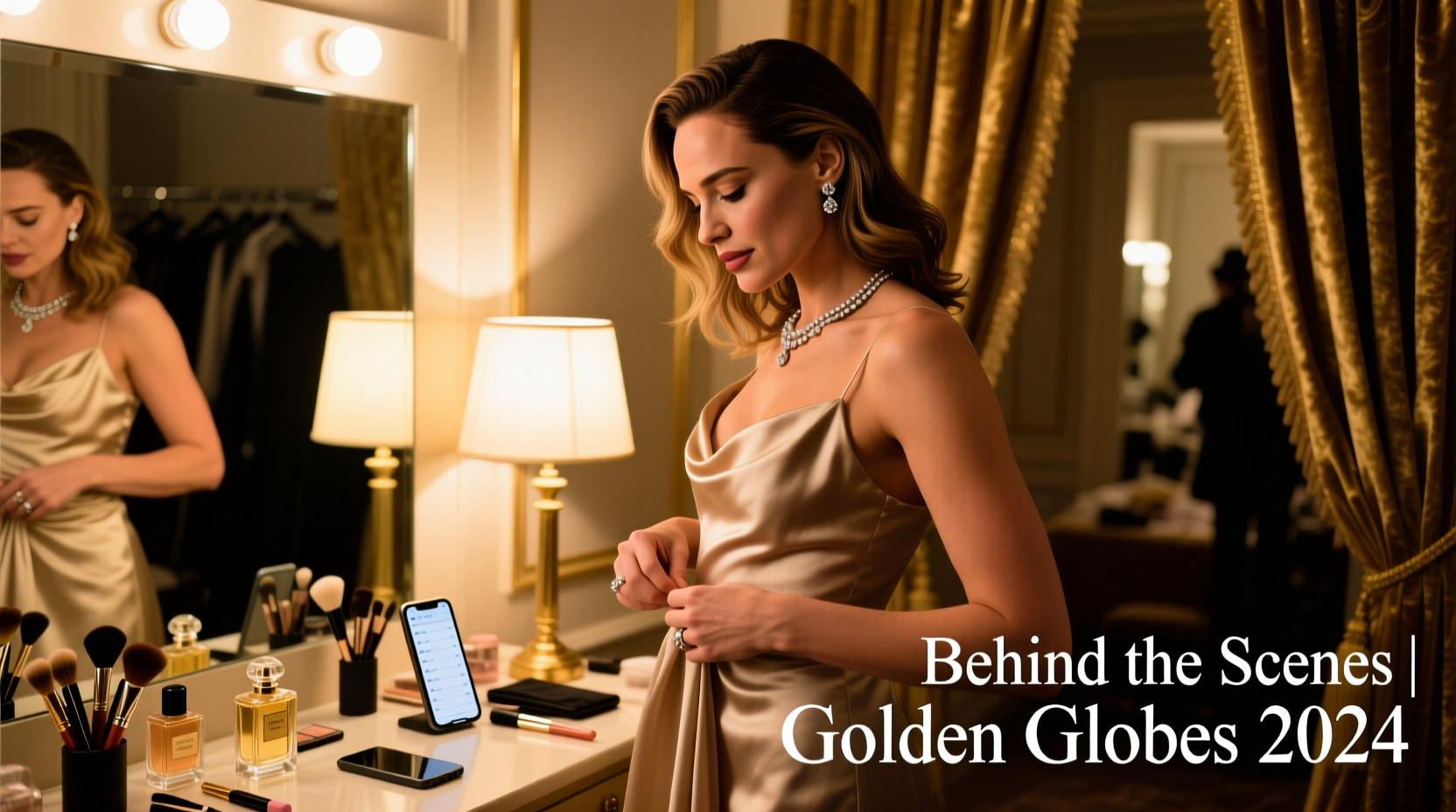 gal gadot golden globes behind the scenes 1