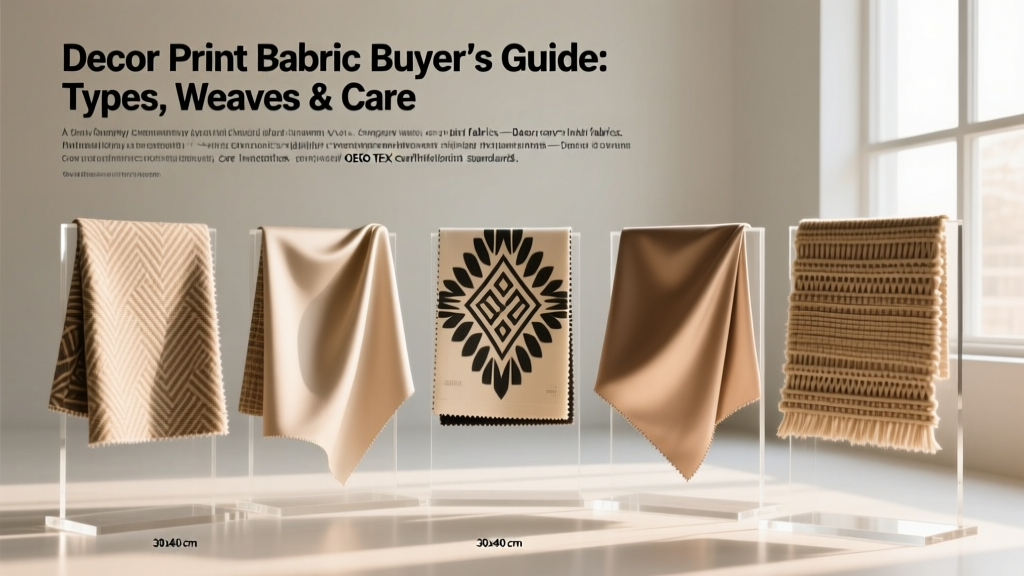 Decor Print Fabric Buyer’s Guide: Types, Weaves & Care