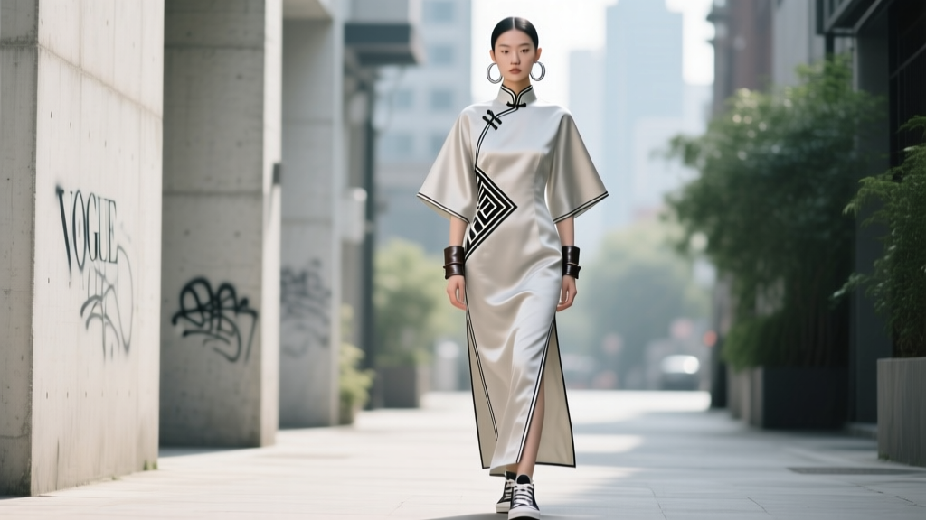The Neo-Qipao: Fusing Traditional Cheongsam With Urban Streetwear