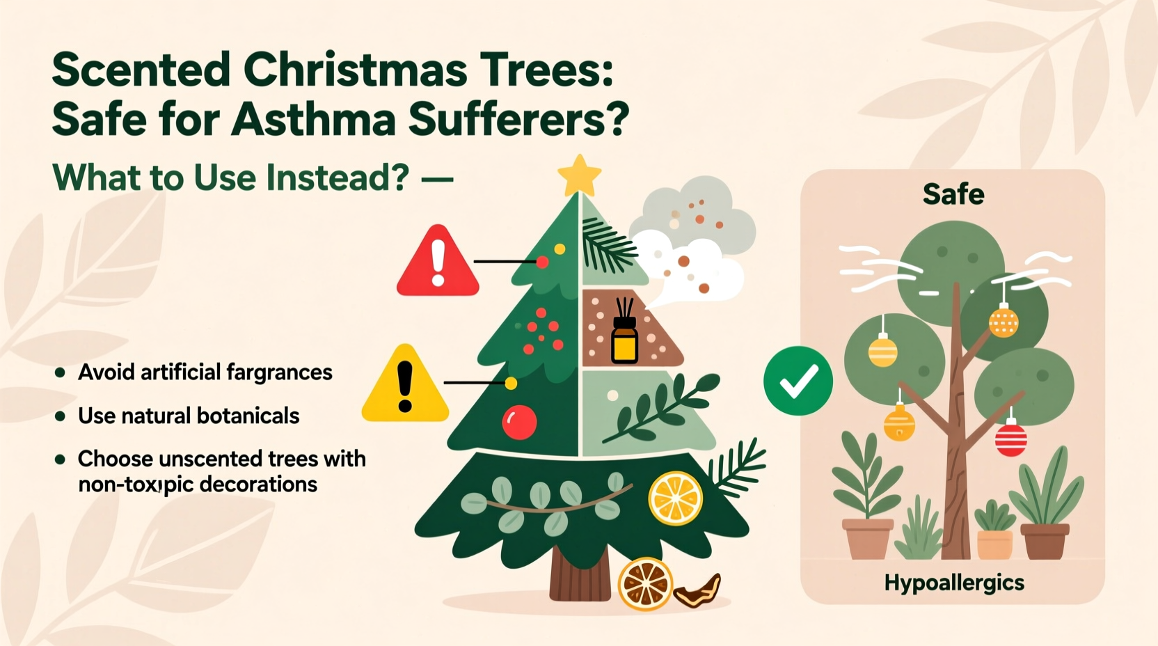 are scented christmas trees safe for asthma sufferers and what to use instead