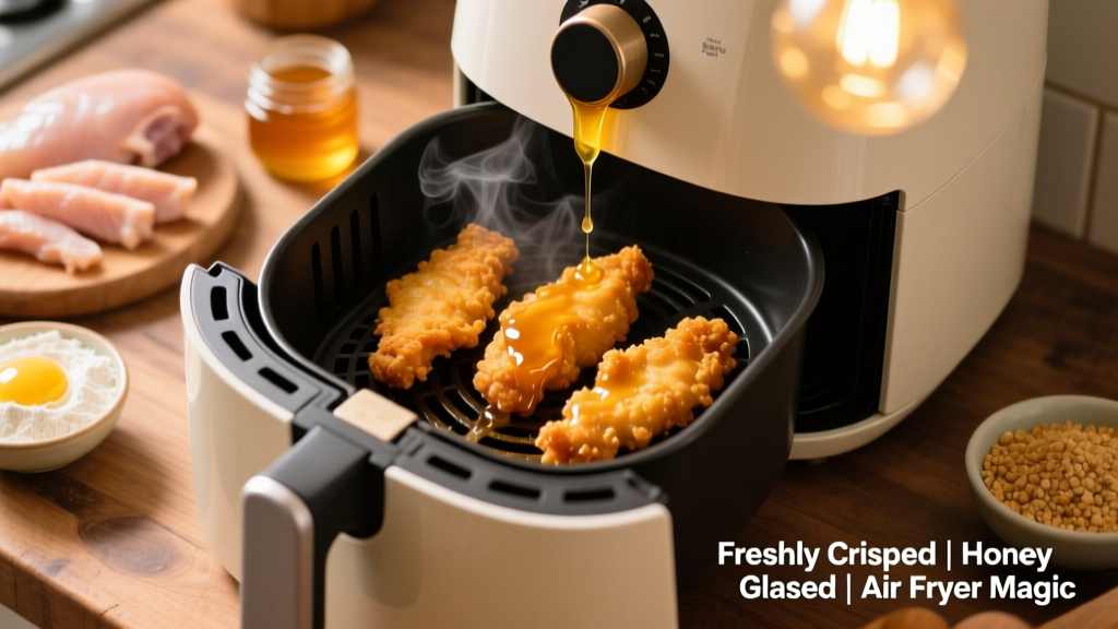 Honey Battered Chicken Tenders in Air Fryer