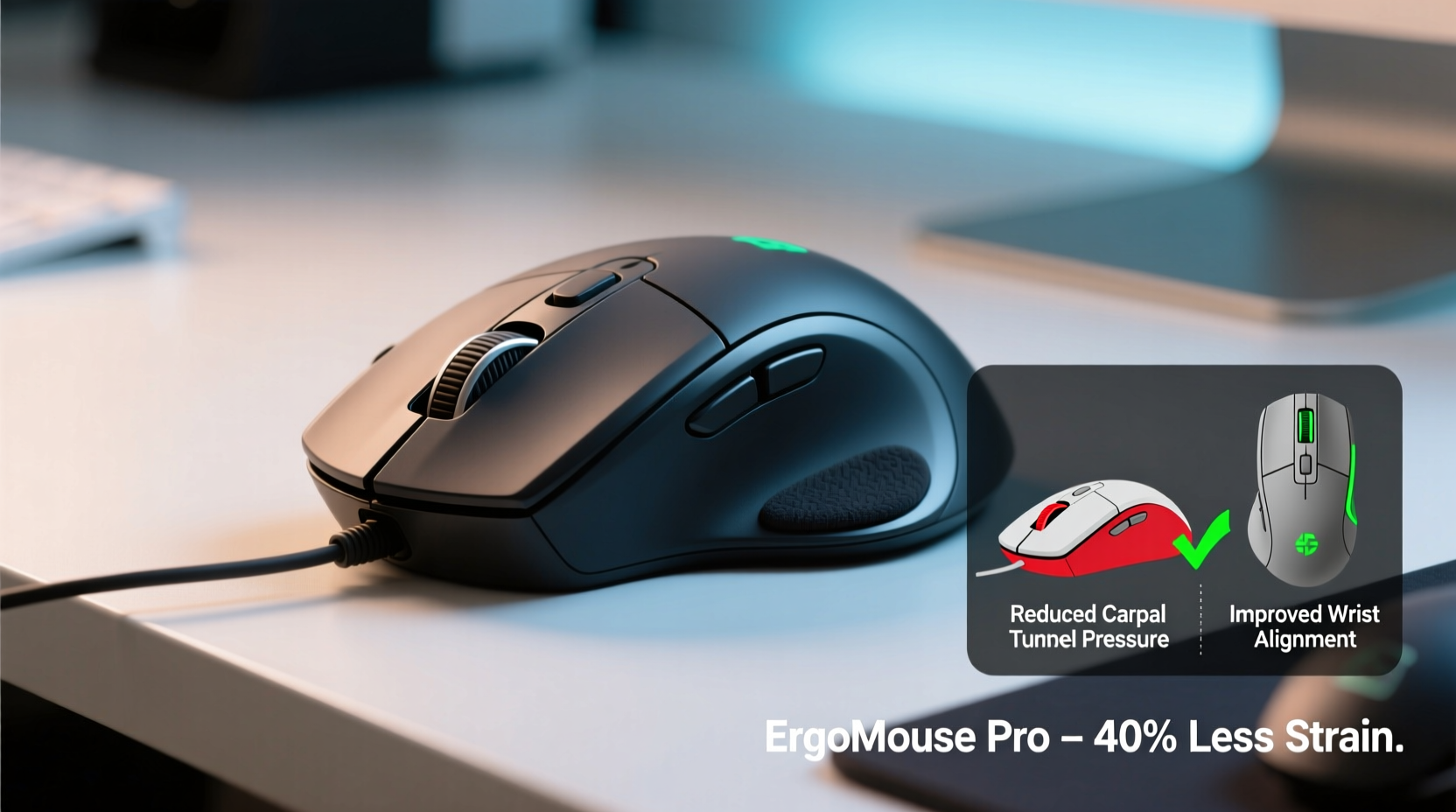 gaming mouse with thumb rest vs ergonomic design which reduces strain more