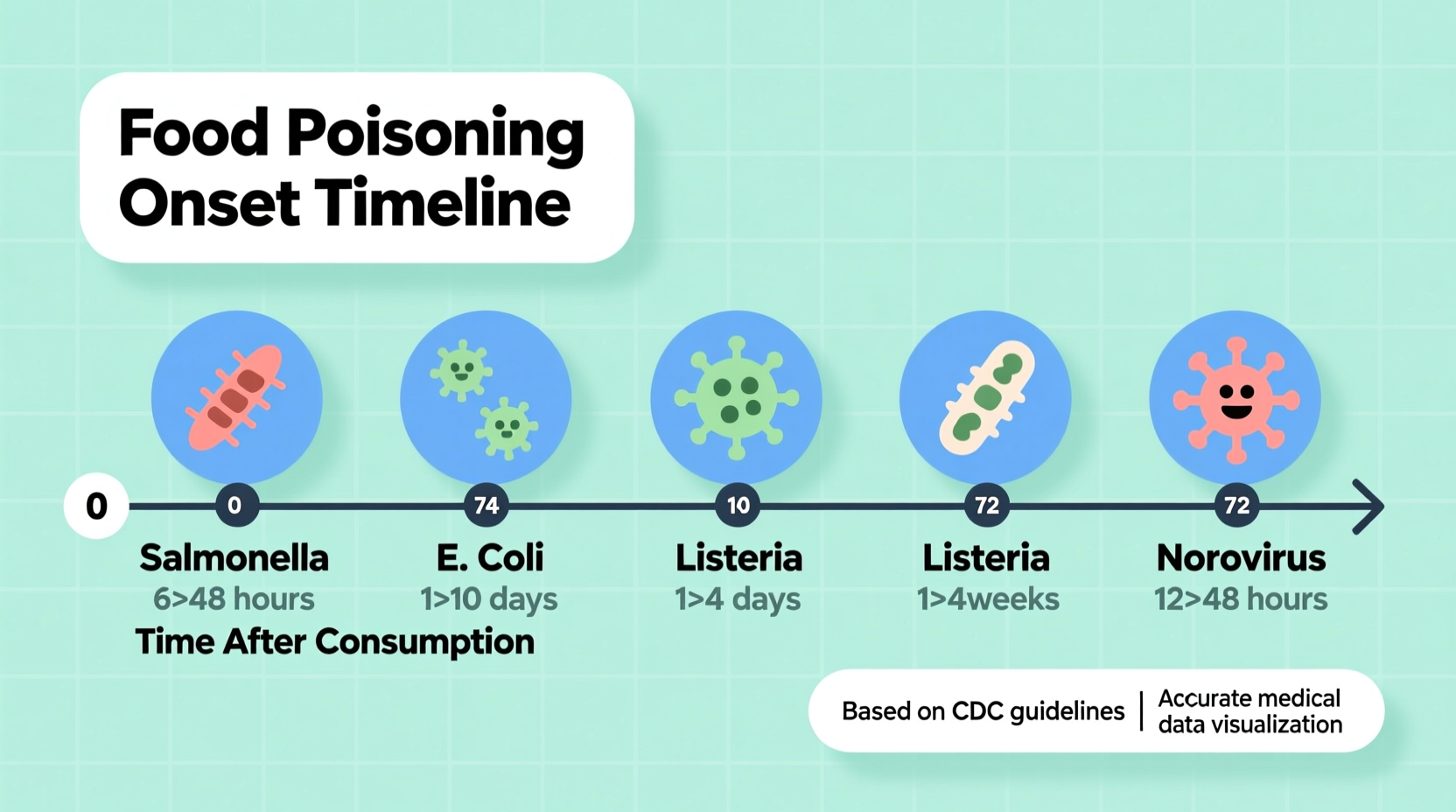 how long does it take food poisoning to take effect
