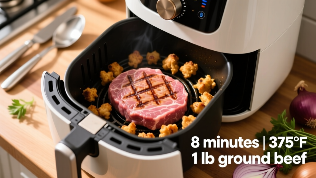 How Long to Cook Ground Beef in an Air Fryer (Exact Times!)