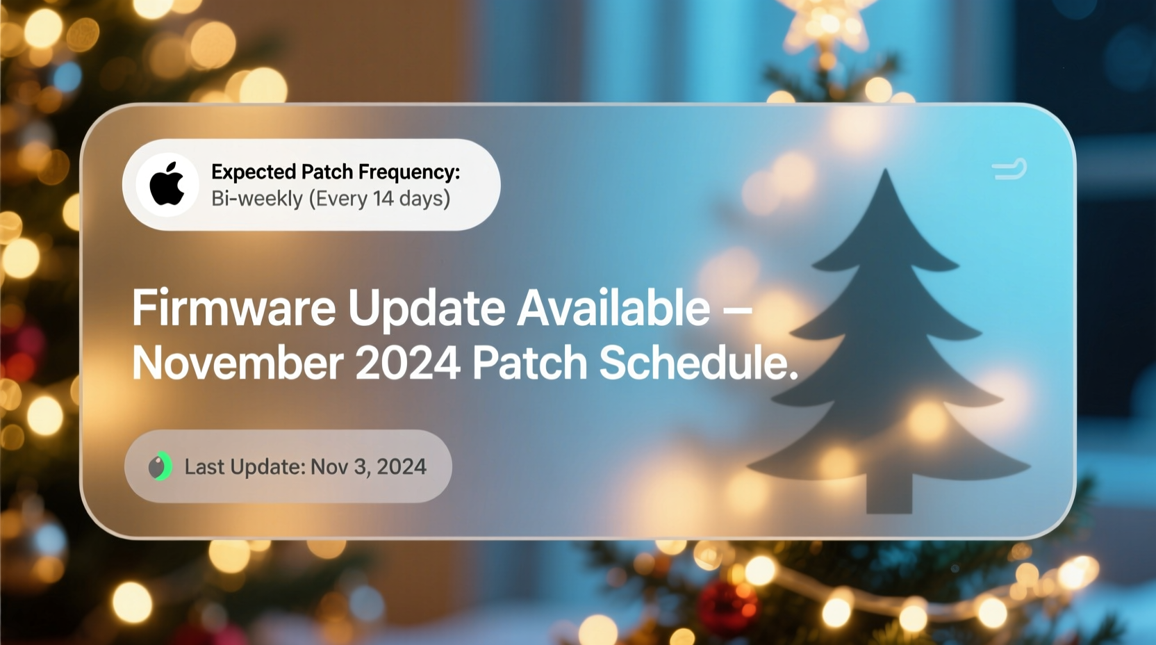 christmas light controller firmware update frequency how often should i expect patches in november