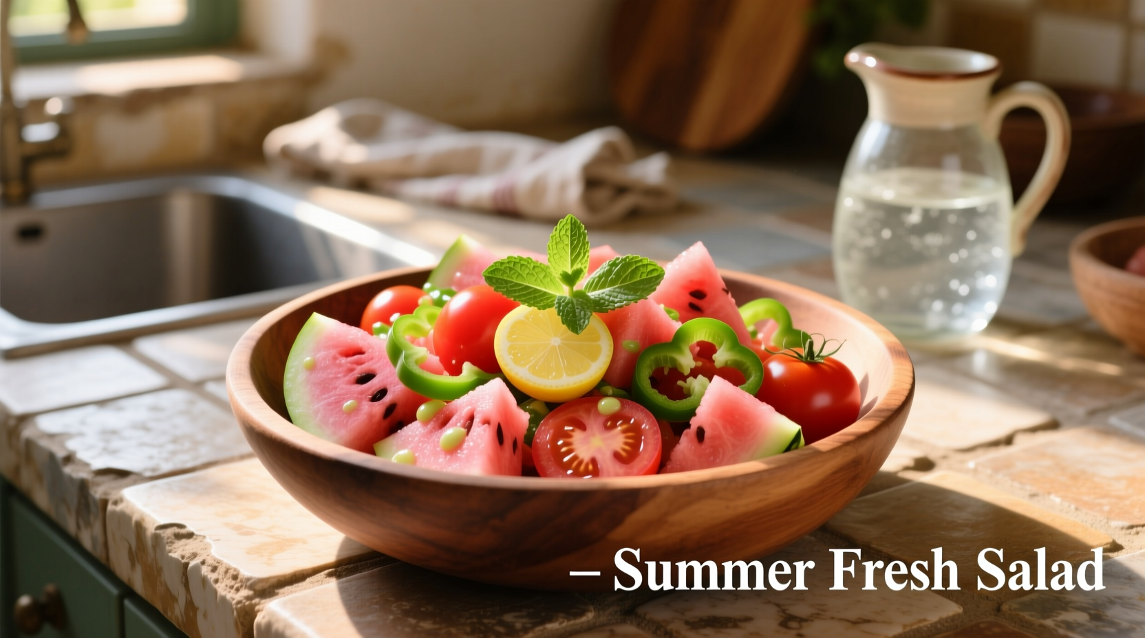 Watermelon and Tomato Salad: Refreshing Summer Recipe