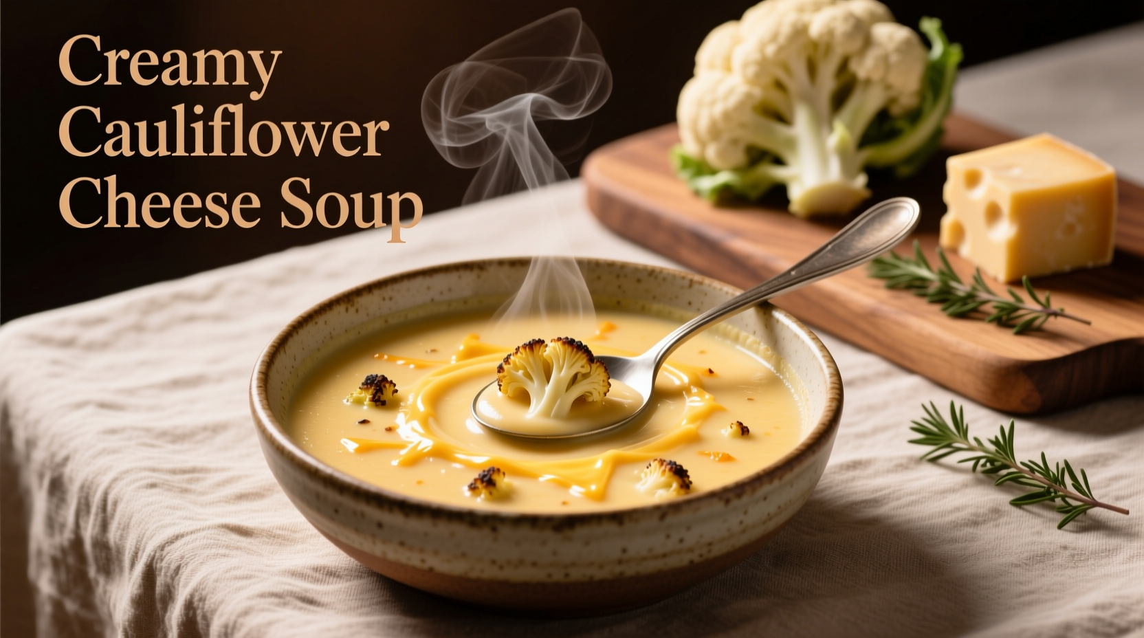 Creamy Cauliflower Cheese Soup Recipe: Ready in 30 Minutes