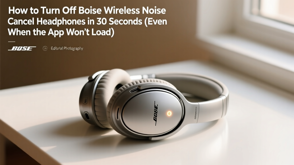 How to Turn Off Bose Noise Cancel Headphones (2026)