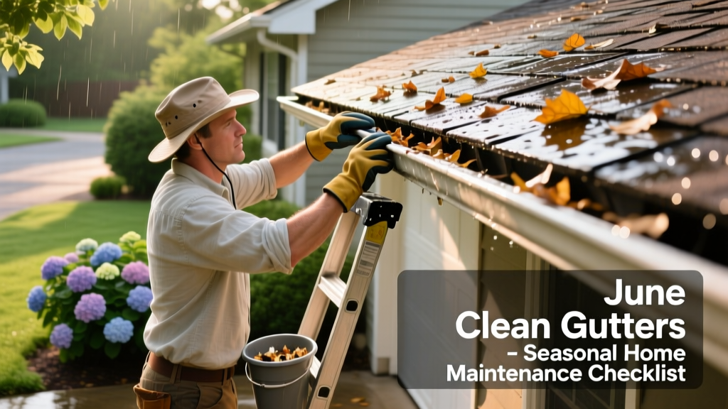 June Clean Gutters June: Seasonal Home Maintenance Checklist