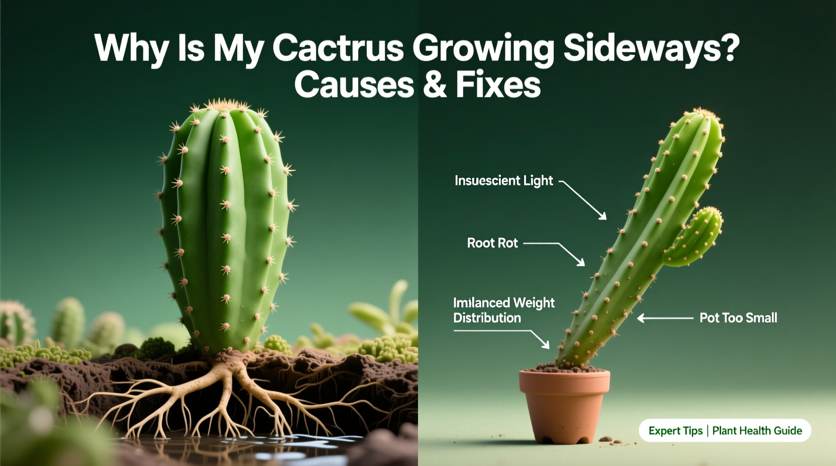 Fix Sideways Cactus Growth in 3 Steps | TheHomeSprouts
