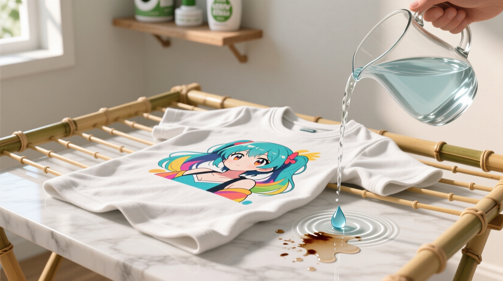 how to remove anime print stains without fading