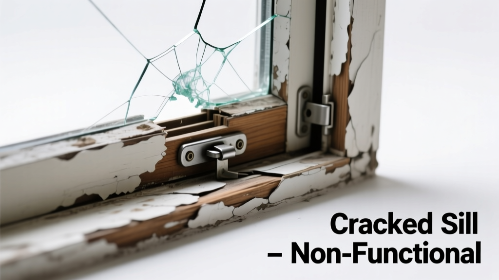 Window Sill Cracked and Not Working at All: Quick Diagnosis