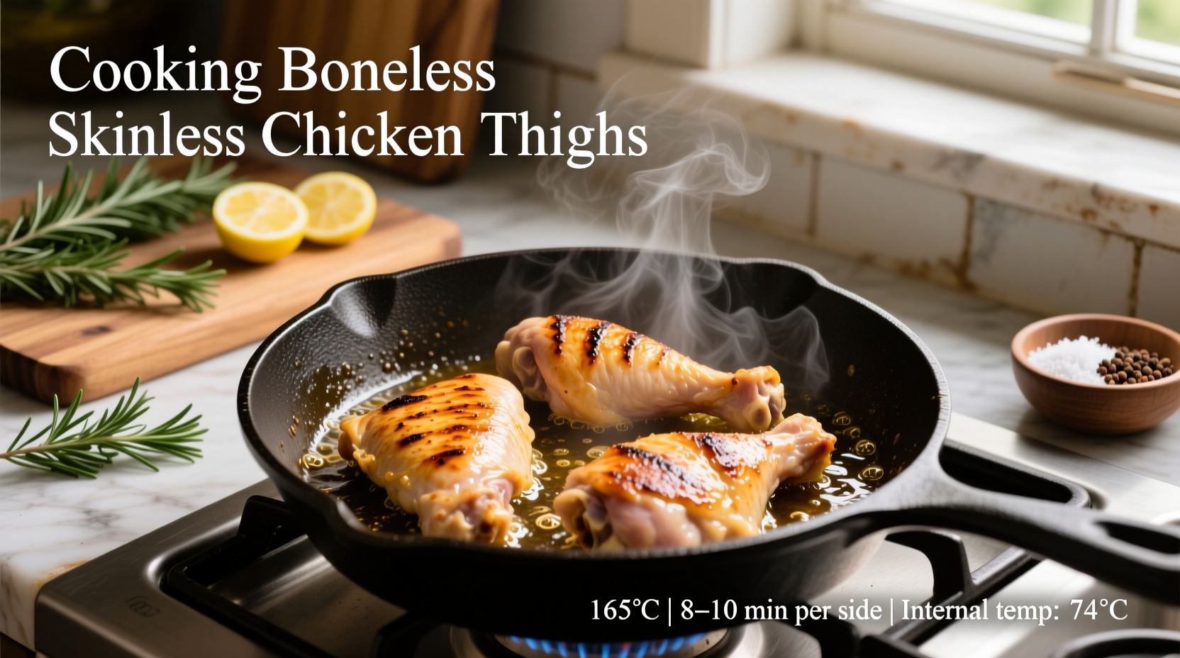 how do you cook boneless skinless chicken thighs